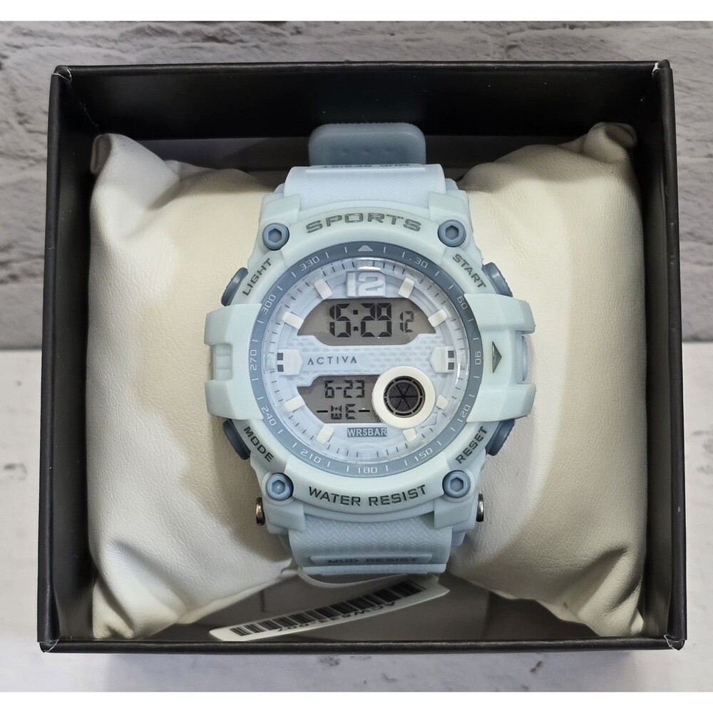Activa X Invicta Digital Essentials 46mm Women’s Watch ACW533-007 Baby Blue New